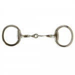 Coronet Slow Twist Flat Ring Eggbutt Snaffle Bit - 6 1/2"