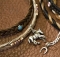 Cowboy Collectibles Horse Hair Beaded Choker with Charm