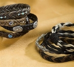 Cowboy Collectibles Horse Hair Woven Beaded Bracelets