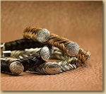 Cowboy Collectibles Horse Hair Woven Concho Bracelets