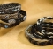 Cowboy Collectibles Horse Hair Woven Gem Stone Bracelets