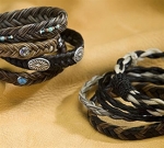 Cowboy Collectibles Horse Hair Woven Two-Tone Bracelets