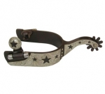 Cut Out Stars Antique Brown Ladies Spur