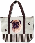 Dog Breed Tote Bag - Pug