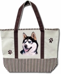 Dog Breed Tote Bag - Siberian Husky