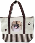 Dog Breed Tote Bag - Tibetan Spaniel