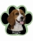 Dog Paw Mousepads - Beagle