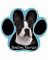 Dog Paw Mousepads - Boston Terrier