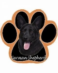 Dog Paw Mousepads - German Shepherd Black