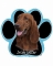 Dog Paw Mousepads - Irish Setter