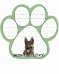 Dog Paw Notepads - German Shepherd