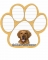 Dog Paw Notepads - Golden Retriever