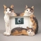 Dog Picture Frame - Calico Cats (4x6)