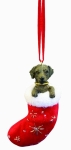 Dog Stocking Ornament - Labrador Chocolate