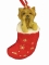Dog Stocking Ornament - Yorkie Puppy Cut