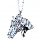 Driving Horse Pendant Necklace