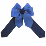 Ellie's Bow Royal Blue and Navy