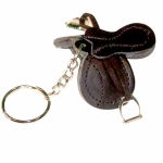 English Saddle Key Chain