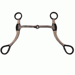 Engraved Barbwire Design Antique Finish Snaffle Bit