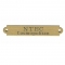 Engraved Name Plate 1/2" x 3" English Brass Plate