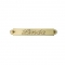 Engraved Name Plate 3/8" x 2.5" English Brass Plate