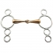 European Elevator Copper Mouth 3 Ring Gag Bit