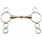 European Elevator Copper Mouth 3 Ring Gag Bit