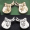 Exselle English Saddle Earrings 22 Carat