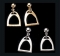 Exselle Horse Stirrup Earrings-Smooth