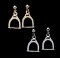 Exselle Horse Stirrup Earrings-Textured