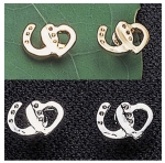 Exselle Horseshoe with Heart Earrings