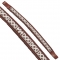 Fancy Stitched Celtic Knot Brow Band Chestnut