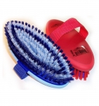 Grippee Over Molded Oval Body Grooming Brush