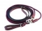 HDR Reins Rounded Nylon / Leather Snap Draw Reins   - HAVANA