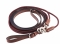 Henri de Rivel BLACK Draw Reins - Rounded Nylon / Leather Snap