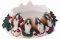 Holiday Candle Topper - Shih tzu Tan and White