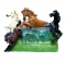 Horse Picture Frame - Four Horses Jumping