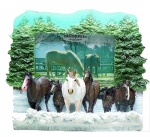 Horse Picture Frame - Winter Horses