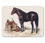 Horse & Saddle Tempered Glass Cutting Board