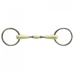 Horze Equestrian Loose Ring Jointed Peanut Mouth Bit