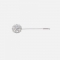 Horze Flower Crystal Silver Stock Pin