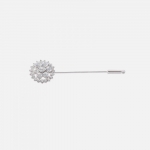 Horze Flower Crystal Silver Stock Pin