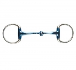 JP KORSTEEL BLUE STEEL JOINTED EGGBUTT SNAFFLE BIT