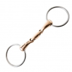 JP KORSTEEL COPPER MOUTH OVAL LINK LOOSE RING SNAFFLE BIT