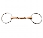 JP KORSTEEL OVAL LINK COPPER MOUTH LOOSE RING SNAFFLE