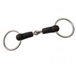 KORSTEEL HARD RUBBER MOUTH LOOSE RING SNAFFLE