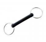 KORSTEEL SOLID RUBBER MOUTH LOOSE RING SNAFFLE