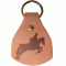 Leather Stamped Jumper Key Fob / Key Chain