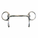 Mini Half Cheek Mullen Mouth Bit - 4" Malleable Iron