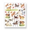 Multi-Colored Stickers-Horses On Farm Misc.